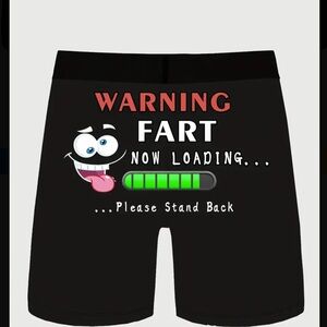 Black Humorous Graphic Men's underwear